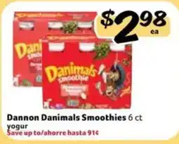 Fresco y Más Dannon Danimals Smoothies offer