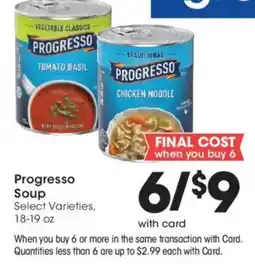 Fry's Progresso Soup offer