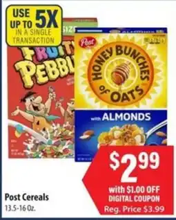 Food Giant Post Cereals offer