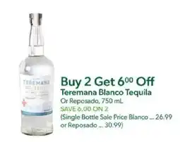 Publix Teremana Blanco Tequila or Reposado offer