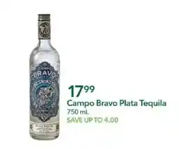 Publix Campo Bravo Plata Tequila offer