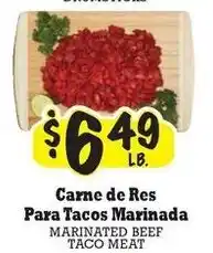 La Michoacana Marinated Beef Taco Meat offer
