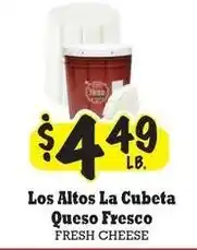 La Michoacana Los Altos La Cubeta Queso Fresco offer