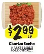 La Michoacana Market Made Pork Chorizo offer