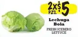 La Michoacana Lechuga Bola Fresh Iceberg Lettuce offer