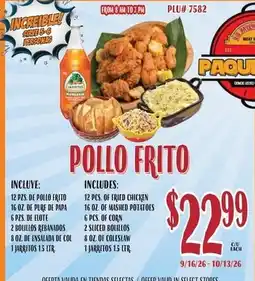 La Michoacana Paquete Pollo Frito offer