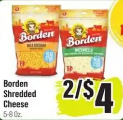 Food Giant Borden shredded cheese offer