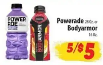 Food Giant Powerade or Bodyarmor offer