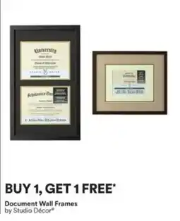 Michaels Document Wall Frames by Studio Décor offer
