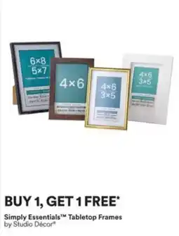 Michaels Simply Essentials Tabletop Frames by Studio Décor offer