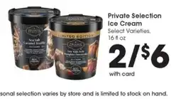 Metro Market Private Selection Ice Cream offer