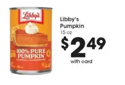 Metro Market Libby's pumpkin offer