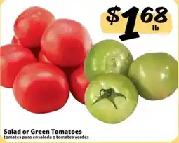 Fresco y Más Salad or Green Tomatoes offer