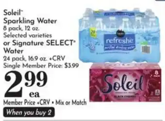 Soleil Sparkling Water