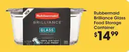 Fred Meyer Rubbermaid brilliance glass food storage container offer