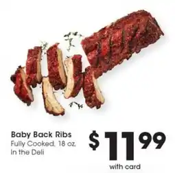 Metro Market Baby Back Ribs offer