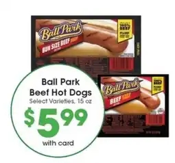 Metro Market Ball Park Beef Hot Dogs offer