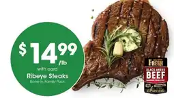 Metro Market Ribeye steaks offer
