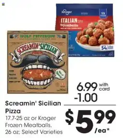 Fry's Screamin' Sicilian Pizza offer