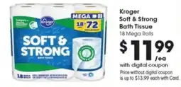 Metro Market Kroger soft & strong bath tissue offer
