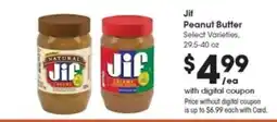 Metro Market Jif peanut butter offer