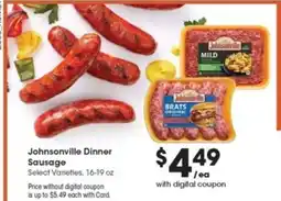 Metro Market Johnsonville dinner sausage offer