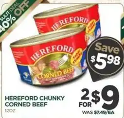 Island Pacific Market Hereford chunky corned beef offer
