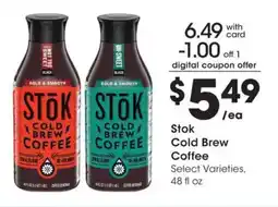 Fry's Stok Cold Brew Coffee offer