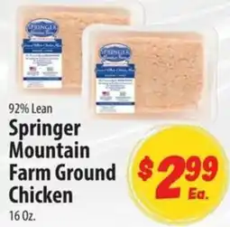 Food Giant Springer Mountain Farm Ground Chicken offer