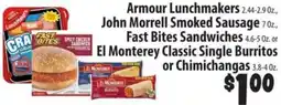 Food Giant Armour Lunchmakers John Morrell Smoked Sausage offer