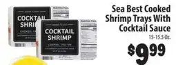 Food Giant Sea Best Cooked Shrimp Trays With Cocktail Sauce offer