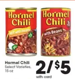 Metro Market Hormel chili offer