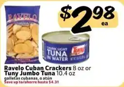 Fresco y Más Ravelo Cuban Crackers or Tunny Jumbo Tuna offer