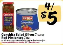 Fresco y Más Conchita Salad Olives or Red Pimientos offer