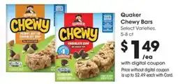 Fry's Quaker chewy bars offer