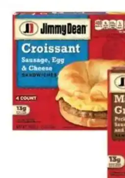 Fry's Jimmy Dean Croissant Sausage, Egg & Cheese Sandwiches offer