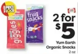 Weis Markets Yum Earth Organic Snacks offer