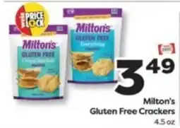 Weis Markets Milton's Gluten Free Crackers offer