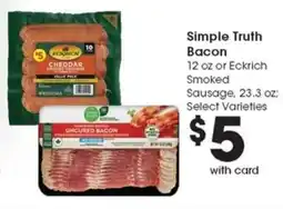 Metro Market Simple Truth Bacon offer