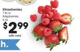 Metro Market Strawberries or Raspberries offer