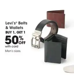 Fred Meyer Levi's Belts & Wallets offer