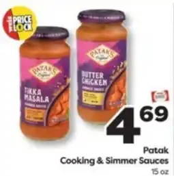 Weis Markets Patak Cooking & Simmer Sauces offer