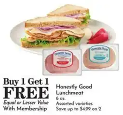 Pavilions Honestly Good Lunchmeat offer