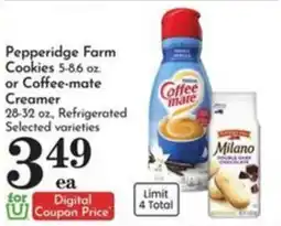 Pavilions Pepperidge Farm Cookies or Coffee-mate Creamer offer