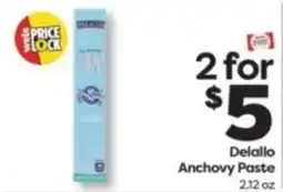 Weis Markets Delallo Anchovy Paste offer