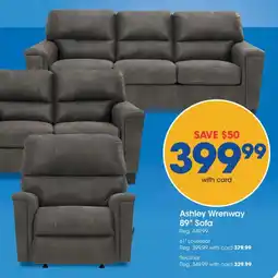 Fred Meyer Ashley Wrenway 89" Sofa offer