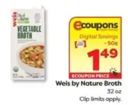 Weis Markets Weis by Nature Broth offer