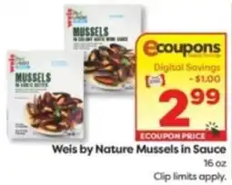 Weis Markets Weis by Nature Mussels in Sauce offer