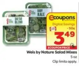 Weis Markets Weis by Nature Salad Mixes offer