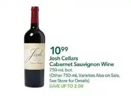 Publix Josh Cellars Cabernet Sauvignon Wine offer
